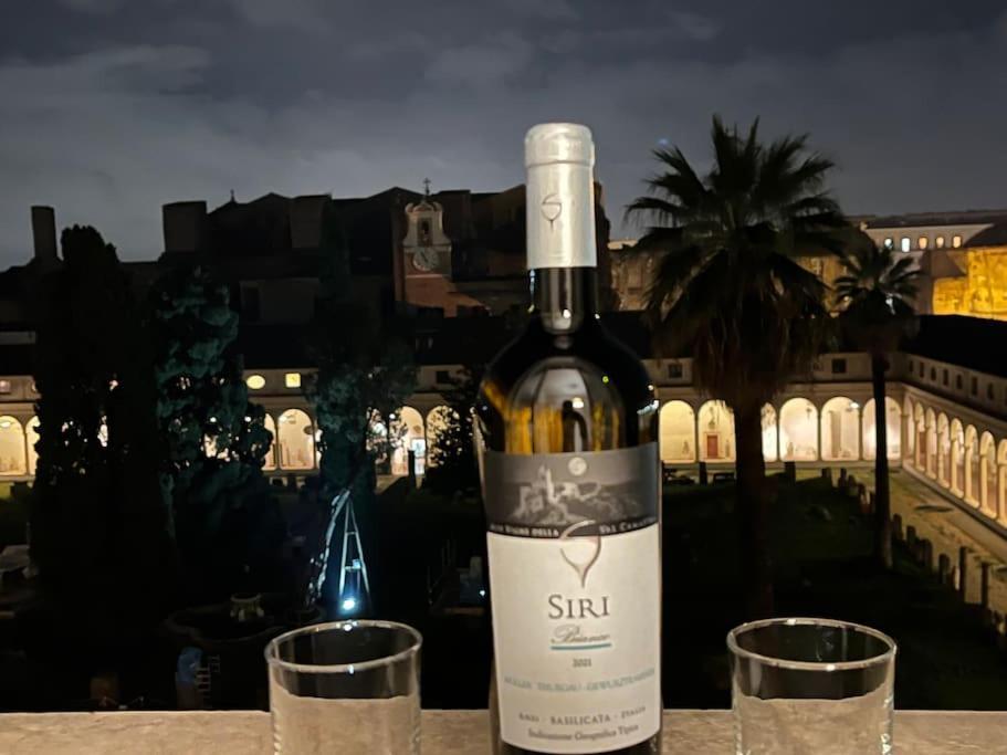 Camera X2 Con Magnifica Vista Sul Chiostro Di Michelangelo E Le Terme Di Diocleziano Roma Eksteriør bilde
